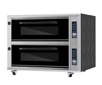 Двухъярусная электрическая печь KPS-24A с паром и каменными плитами