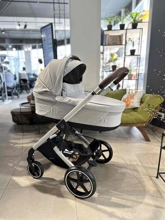 Коляска универсальная 2 в 1 Cybex Balios S Lux TPE Almond, светло серый