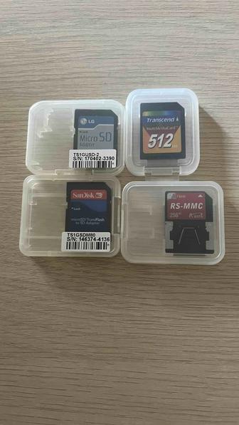 Карты памяти Transcend,
Sandisk, LG