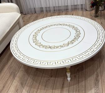 Продам белый круглый казахский стол