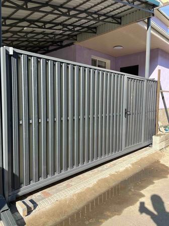 Консольные откатные ворота под ключ