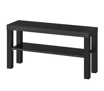 Продаю ТВ-тумбу напольную IKEA Лакк, 90x45x26 см, цвет черный