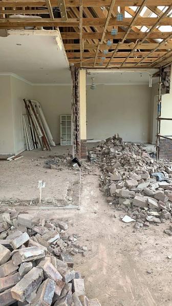 Демонтаж стен, плитки и полов