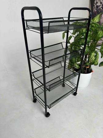 Этажерка Универсальная Металлическая на Колесиках Новая