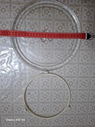 Стеклянная тарелка, подставка для микроволновки