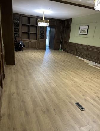 Укладка Ламината и установка плинтуса