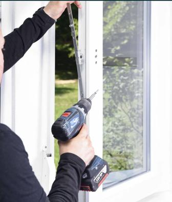 Ремонт окон и дверей балконов регулировка замена стеклопакета ручек резинок