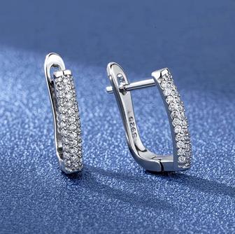 Серьги серебряные 925 с камнями