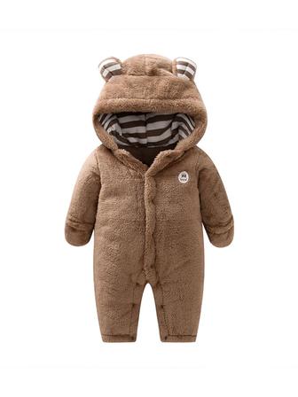 Плюшевый комбинезон TEDDY коричневый