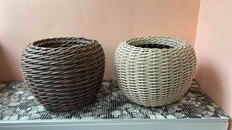 Кашпо из ротанга
