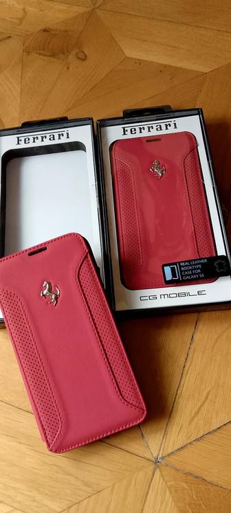 Ferrari кожаный чехол на Galaxy S5.