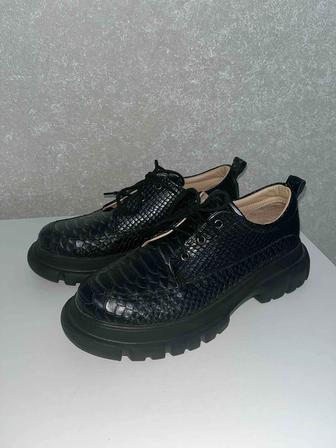 Туфли кожаные черные