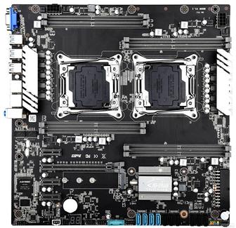 Комплект материнка-блок питания-озу 40гб-2 башни охлаждения-2 зеона 2666v3