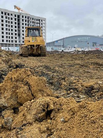 Разработка Котлованов Завоз грунта, планировка и укатка. Сооружение дамб.