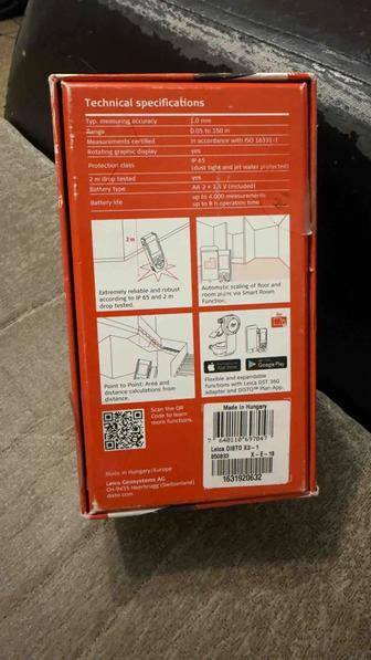 Лазерный дальномер Leica Disto X3