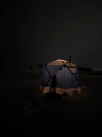 Аренда зимних палаток для рыбалки с печкой Ледобуры Снасти Астана 24/