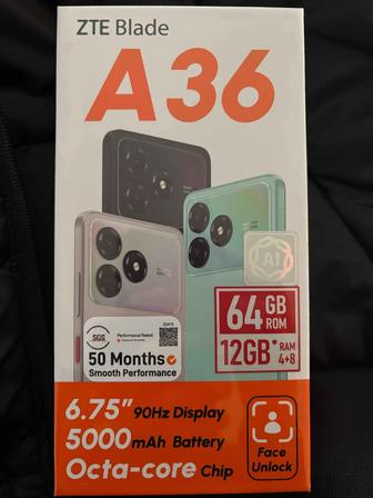 Продам смартфон ZTE A36 12/64GB