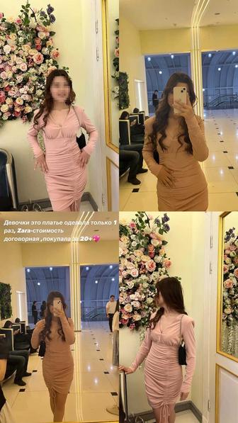 Девочки это платье одевала только 1 раз, Zara