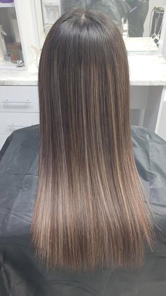 Кератиновое выпрямление волос