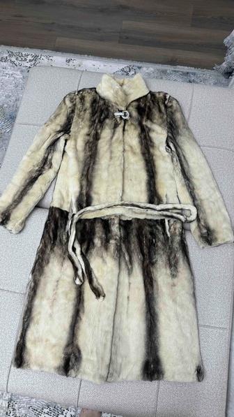 Стриженная норка шуба натуральная.