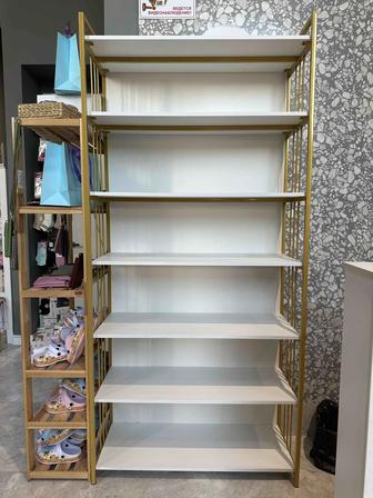 Белый стеллаж в стиле Loft для дома и бизнеса