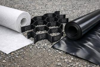 Продаем геотекстиль, геомембрану, георешетку