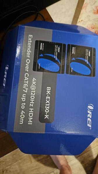 Orei 4K120hz HDMI Extender (Bi-IR) - 130ft (cat6)-BK-EX130-K удлинитель