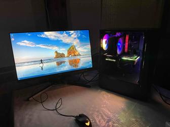 Игровой компьютер intel Core i7-10700/16Gb/SSD 1TB/RTX 3060Ti/Монитор 240Hz