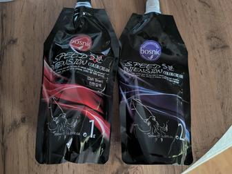 Краска для волос корейская Bosnic, темно коричневый