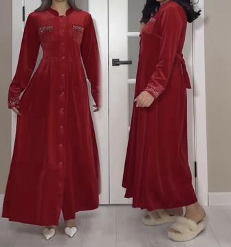 Халат велюр на приданное