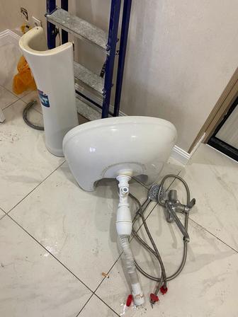 Раковина для рук с сместителю