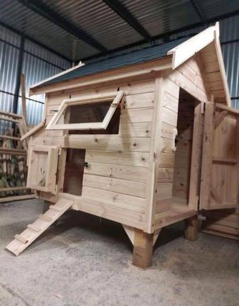 Большой курятник с утеплением