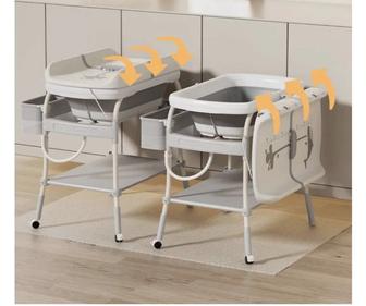 Ванночка и пеленальный столик 2в1