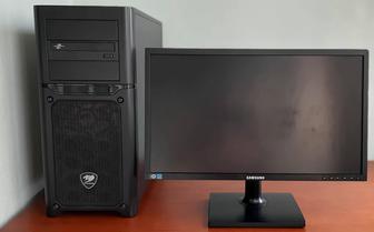 Продам игровой компьютер core i5, RX580, монитор FullHD и клавиатура
