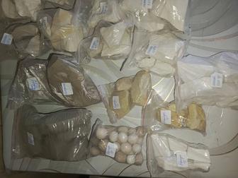 Глина и мел общий вес 10 кг