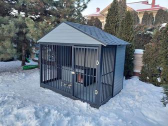 Вольер с будкой для собак