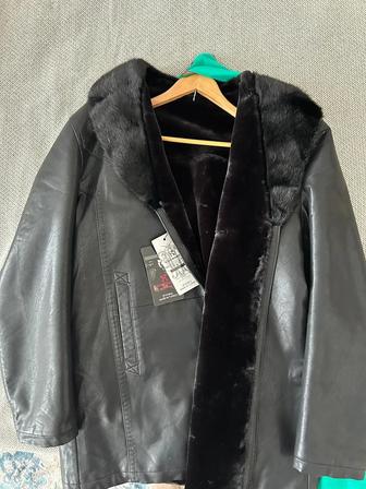 Куртка с норковым воротником мужская