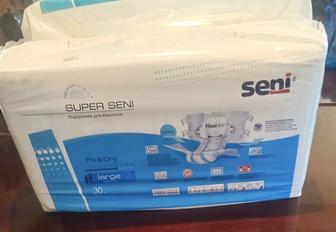 Продам подгузники Super Seni, 3-ий размер. В упаковке 30 штук.