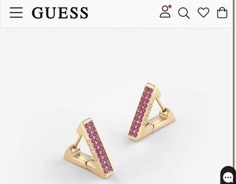 Guess серьги crazy earrings