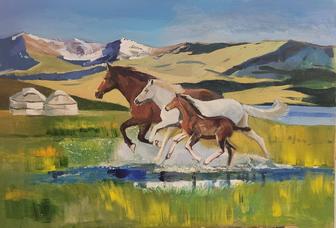 Картина Лошади 2025
