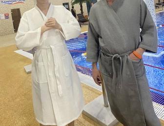 Халаты вафельные