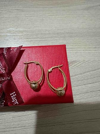 Серьги золото
