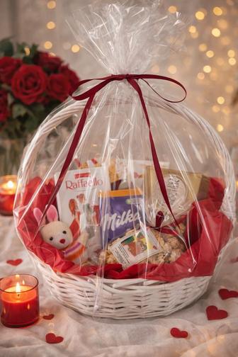Подарочная корзина ко Дню влюбленных