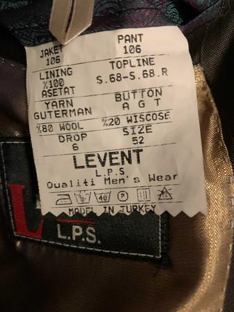 Мужской костюм Италия 52-L