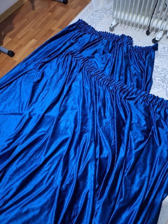 Продам шторы синего цвета