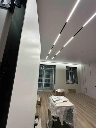 Установка натяжных потолков