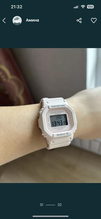 Casio baby G розового цвета