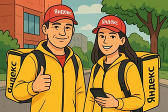 Яндекс Еда приглашает курьеров авто/вело/пешком! Доход до 40 тыс.тг!