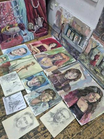 Рисую ваш портрет (гуашь)