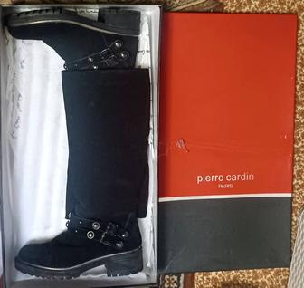 Сапоги натур. Замша Пьер карден 38